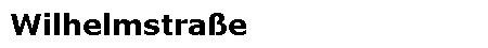 Wilhelmstra�e